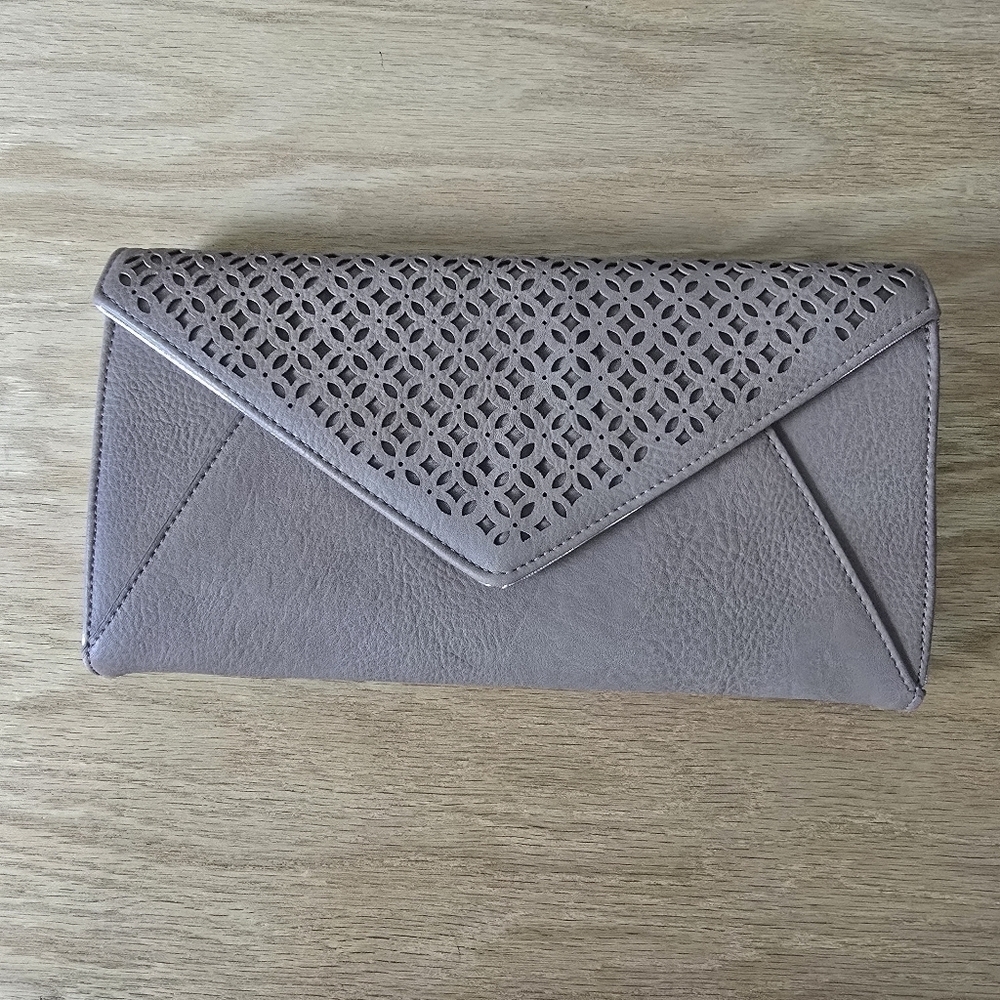 miztique clutch purse with crossbody option